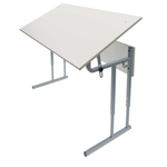 Стол ученический 2-местный регулируемый с регулируемым наклоном столешницы