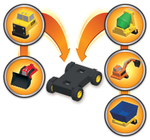 Магнитный конструктор Popular Playthings "Создай свой грузовик" (Комплект на группу)