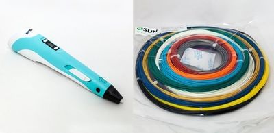 3D ручка Myriwell RP100B с LCD экраном + Комплект пластика ABS/PLA