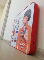 Свето-динамическая тактильная панель Познайкино «Дыхательная система»