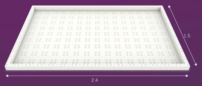 Сборное поле 2.4х1.5 м для соревнований Zmrobo