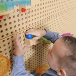 Набор "Трек с мячом (кинетический)" для STEM Стены (209 элементов) Masterkidz