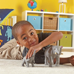 Развивающая игрушка "Животные джунглей. Мамы и малыши" (6 элементов) Learning Resources LER0839