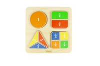 Панель "Геометрические фигуры: доли" Masterkidz