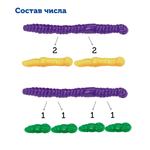 Развивающая игрушка фигурки "Червячки" (72 элемента) Learning Resources LER0176