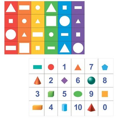 Тематическое поле-маршрутизатор «Геометрические фигуры» / «Цифры и формы» для ЛогоРобота 