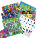 Комплект полей-маршрутизаторов "Строим маршруты с РобоМышью" к наборам "Мышиный код" (6 элементов)