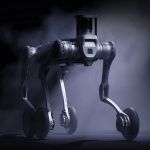 Бионический четырехопорный колесный робот Unitree B2-W с 32-х лучевым лидаром RS-Helios