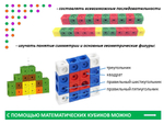 Математические кубики, 2 см (100 шт). Набор учебно-игровой