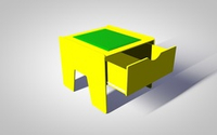 LEGO-стол для конструирования с выдвижным ящиком Приоритет «Новые горизонты»