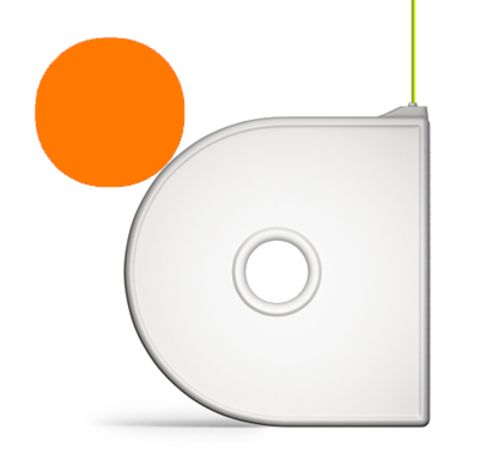 неоновый оранжевый Картридж CubeX ABS