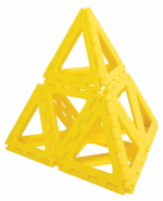 Набор для группы "Полидрон Супер-гигант Каркасный. ГеоДом" (шрифт - русский Брайль)