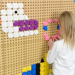 Геометрические колышки для STEM Стены (256 шт, 8 цветов) Masterkidz