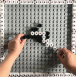 Мозаика с крупногабаритной основой Botzees "Стена", 17 цветов