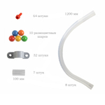 Набор труб "Юный сантехник" для STEM-Стены Masterkidz (121 элемент)