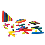 Развивающий набор "Палочки Кюизенера" Learning Resources (соединяющиеся с засечками, комплект для группы до 3 человек, 74 элемента)