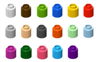 Элемент конструктора одиночный Botzees Color Blocks, 100 штук