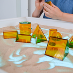 Модуль "Плоские и объемные фигуры" (однотонные) Learning Resources MS09181