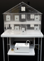 Лабораторная установка для исследования распространения дыма в жилых помещениях