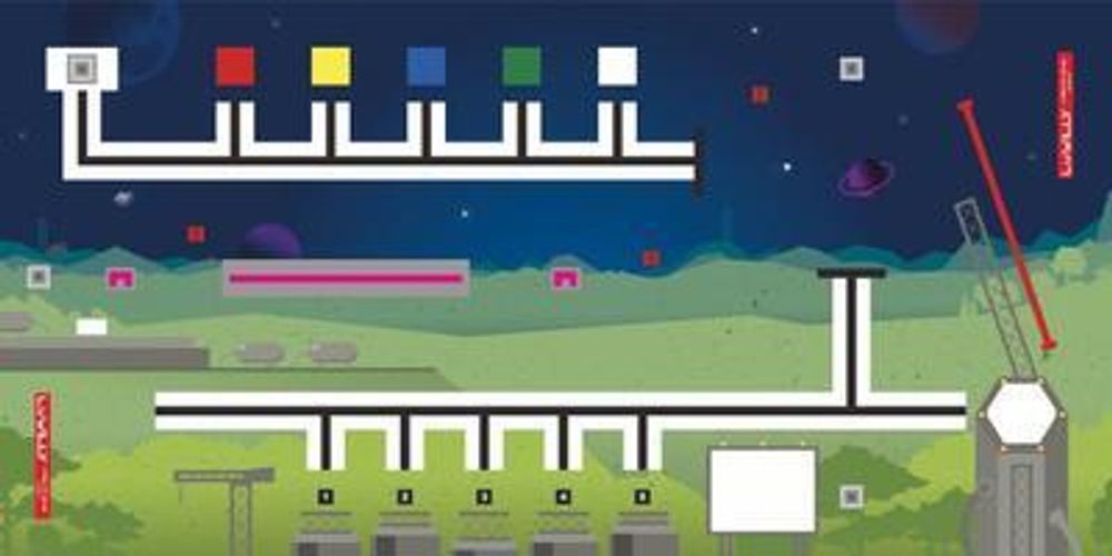 Образовательное решение - поле для соревнований по робототехнике &quot;WRO 2025 младшая группа 1200х2400 мм&quot;