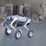 Бионический четырехопорный колесный робот Unitree Go2-W Ultimate Hesai XT16