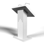 Интерактивная трибуна White Stripes (МДФ) 27"