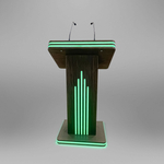 Интерактивная трибуна White Stripes (МДФ) 21.5"