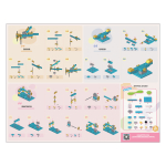 Конструктор DIBO "Полезные механизмы", 55 деталей