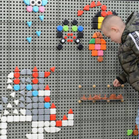 Геометрические колышки для STEM Стены (256 шт, 8 цветов) Masterkidz