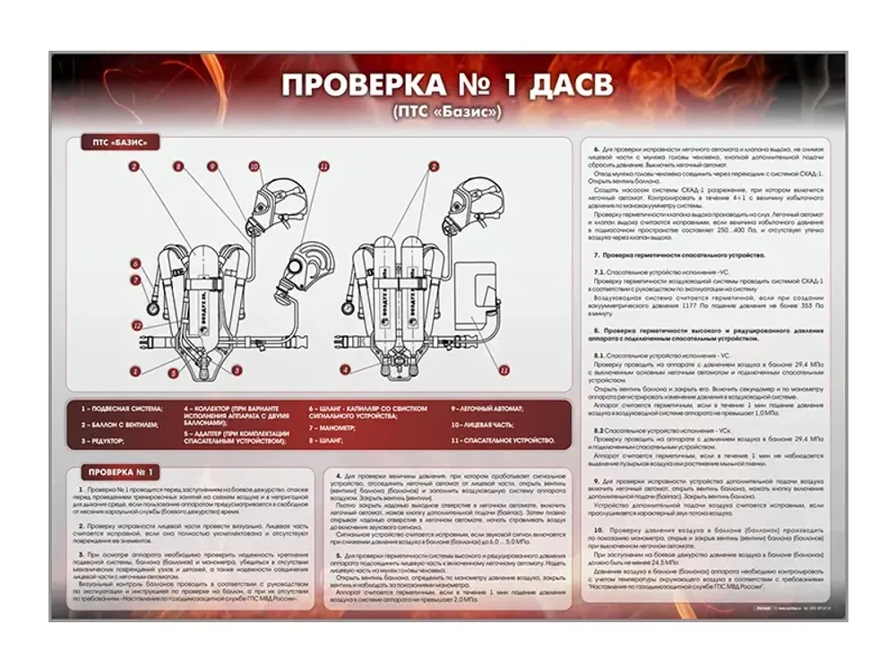 Стенд &quot;Проверка № 1 ДАСВ&quot; (ПТС &quot;Базис&quot;)