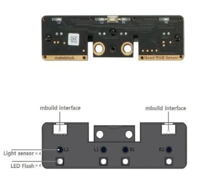 Датчик линии и цвета Quad RGB Sensor Makeblock