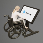 Интерактивный сенсорный стол Ronplay NTab F на механической стойке