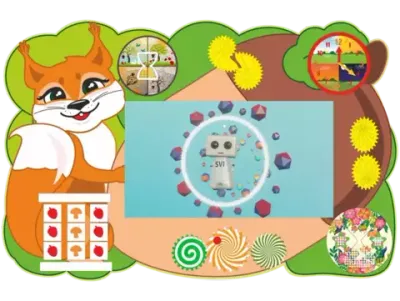 Интерактивная панель с бизибордом Service.Interactive 