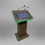 Интерактивная трибуна White Stripes (МДФ) 21.5"