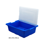 Контейнер синий с крышкой для Лего (42х31х16,5 см) Robo Master