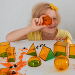 Модуль "Плоские и объемные фигуры" (однотонные) Learning Resources MS09181