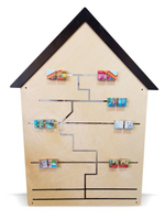 Тактильно-развивающая панель-лабиринт «Домик с комнатами» Приоритет