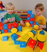 Конструктор Полидрон "Магнитные блоки 3D" (комплект на группу)