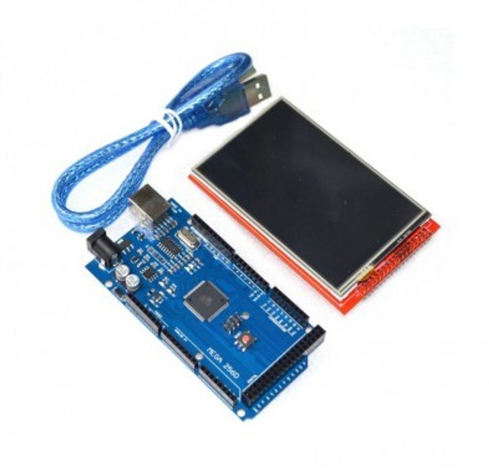 Набор 2-в-1 Дисплей 3,2 TFT + Arduino MEGA 2560 R3 CH340G