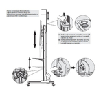 Мобильная напольная стойка Wize Pro MH70A для дисплеев размера 49" – 70"