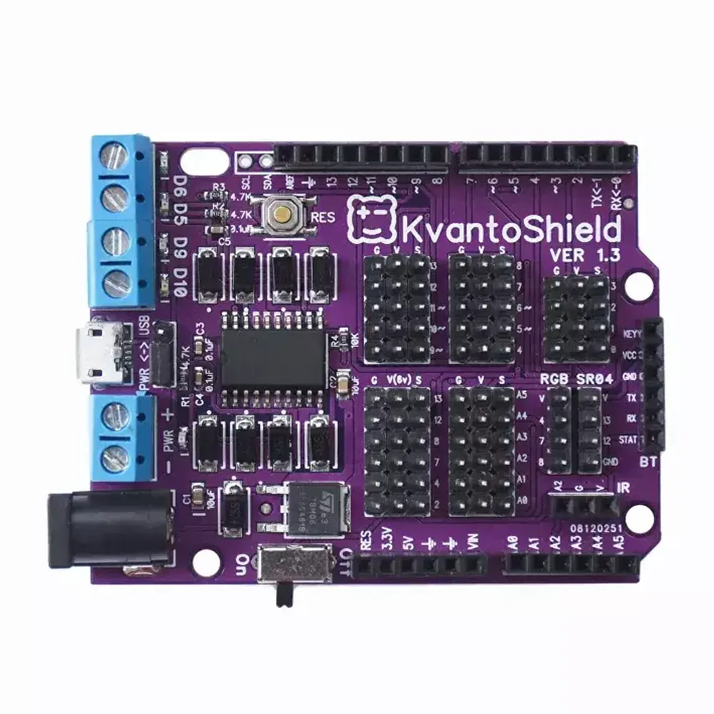 Плата расширения «KvantoShield» для KvantDuino