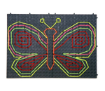 Набор для создания композиций Полидрон "Узорная шнуровка №2" (черный)