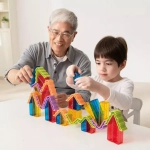 Конструктор из прозрачных блоков "Радужные постройки" Weplay KF0016