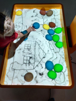 Интерактивная песочница Ronplay Sandbox Стандарт 2 в 1 (Мобильная) для 6 детей