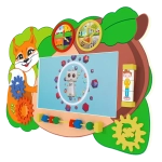 Интерактивная панель с бизибордом Service.Interactive "Белка" (0-3 года)