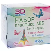 Набор ABS-пластика для 3D-ручки, 6 цветов, 12 метров HONYA SC-ABS-06