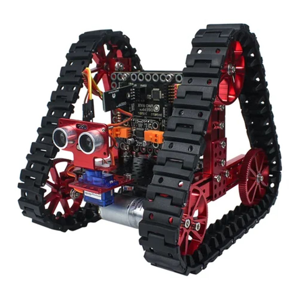 Программируемый гусеничный робот-конструктор OSEPP Triangular Tank Mechanical Kit