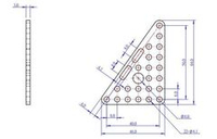 Треугольная пластина Makeblock Triangle Plate 6x8 (2 шт.)