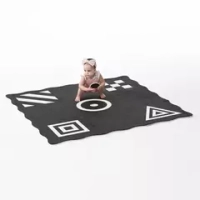 Мат из пазл-панелей "3D Творчество", черно-белый Weplay KC1801-0KW