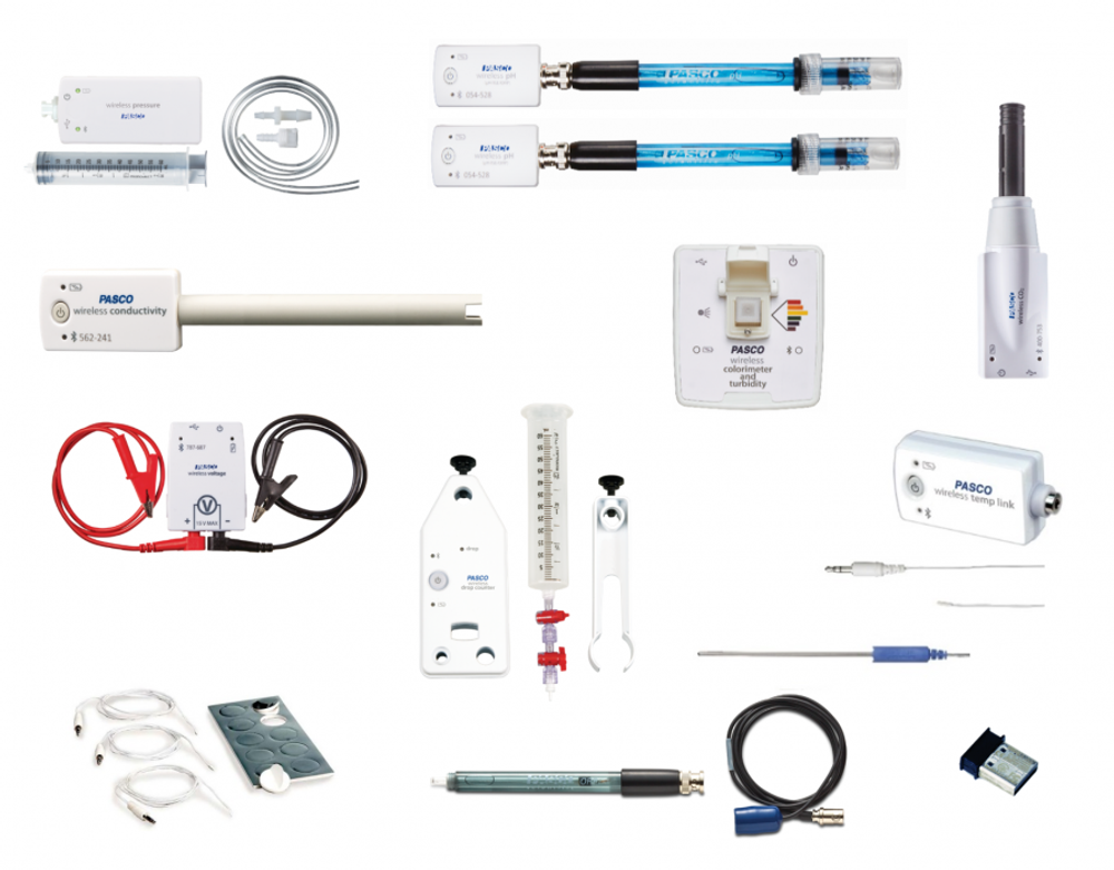Комплект датчиков PASCO по химии для ученика. Профильный